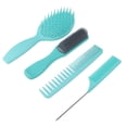 thumbnail image 2 of Hair Comb Set, Antislip  Effect Comfortable Handle Hair Styling Comb Four Types  For Hair Styling For Hairdressing ANGGREK caja verde, 2 of 8