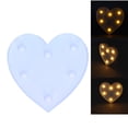 thumbnail image 4 of Ambient Lamp, Warm White Light Bright 6 LED Lamp Beads Heart Shaped Night Light  For Wedding, 4 of 8