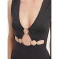 thumbnail image 5 of V-Neck Cut-Out Bodycon Mini Dress, 5 of 5