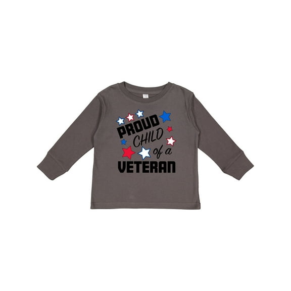 Inktastic Proud Child of a Veteran- Veterans Day Boys or Girls Long Sleeve Toddler T-Shirt