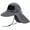 Grey, variant on D-GROEE Wide Brim Adjustable Strap Sun Hat with Neck Flap, UPF 50+ Hiking Safari Fishing Caps for Men and Women