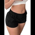 thumbnail image 3 of Pantalones Cortos Cargo para Mujer, Elásticos, Ajustados, Estilo Y2K, para Ropa Urbana Harajuku Negro S, 3 of 5