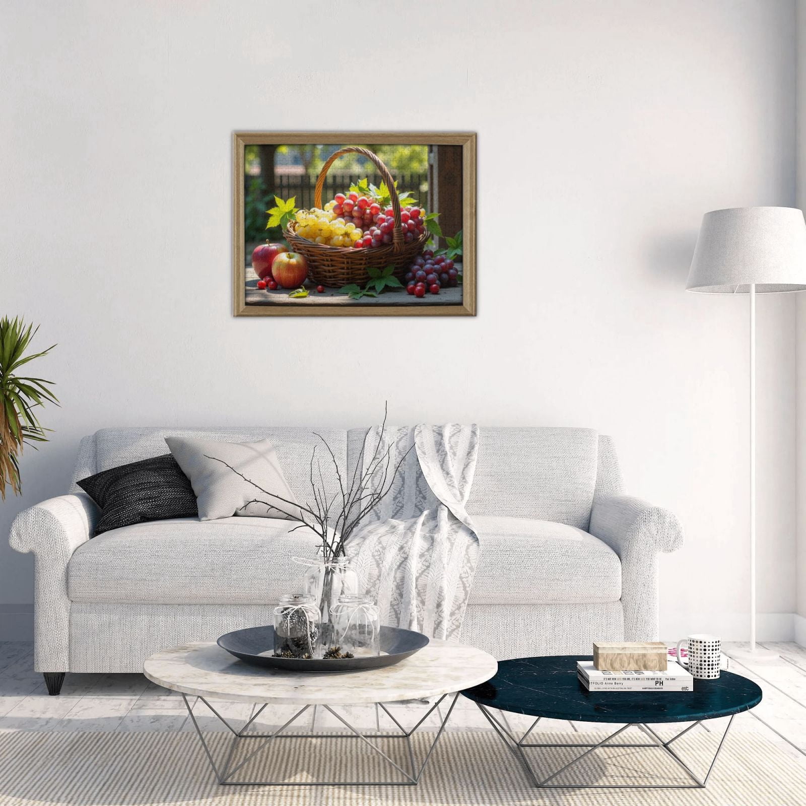 500 Piece Jigsaw Puzzles For Adults Fruit Basket Grapes And S Challenging And Relaxing Puzzle， Vibrant Colors， Great Gift Idea， Quality Pieces， Home Decor