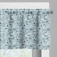 thumbnail image 3 of Ambesonne Fish Valance Pack of 2, Sketch of Sea Animals, 54"X12", Blue, 3 of 5