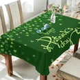 thumbnail image 4 of Coolnut St Patrick's Day Clover Tablecloth, Waterproof Washable Polyester Square Table Cover, Durable Tablecloth for Kitchen Dining Table Party Decor, 54"x54", 4 of 7