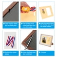 thumbnail image 5 of Uxcell Medal Display Case,Single Medal Display Shadow Box Medal Display Frame Wooden Stand for Sports Original Poplar, 5 of 7