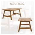 35.5” Coffee Table, Rectangle Coffee Tables with Wood Legs for Living ...