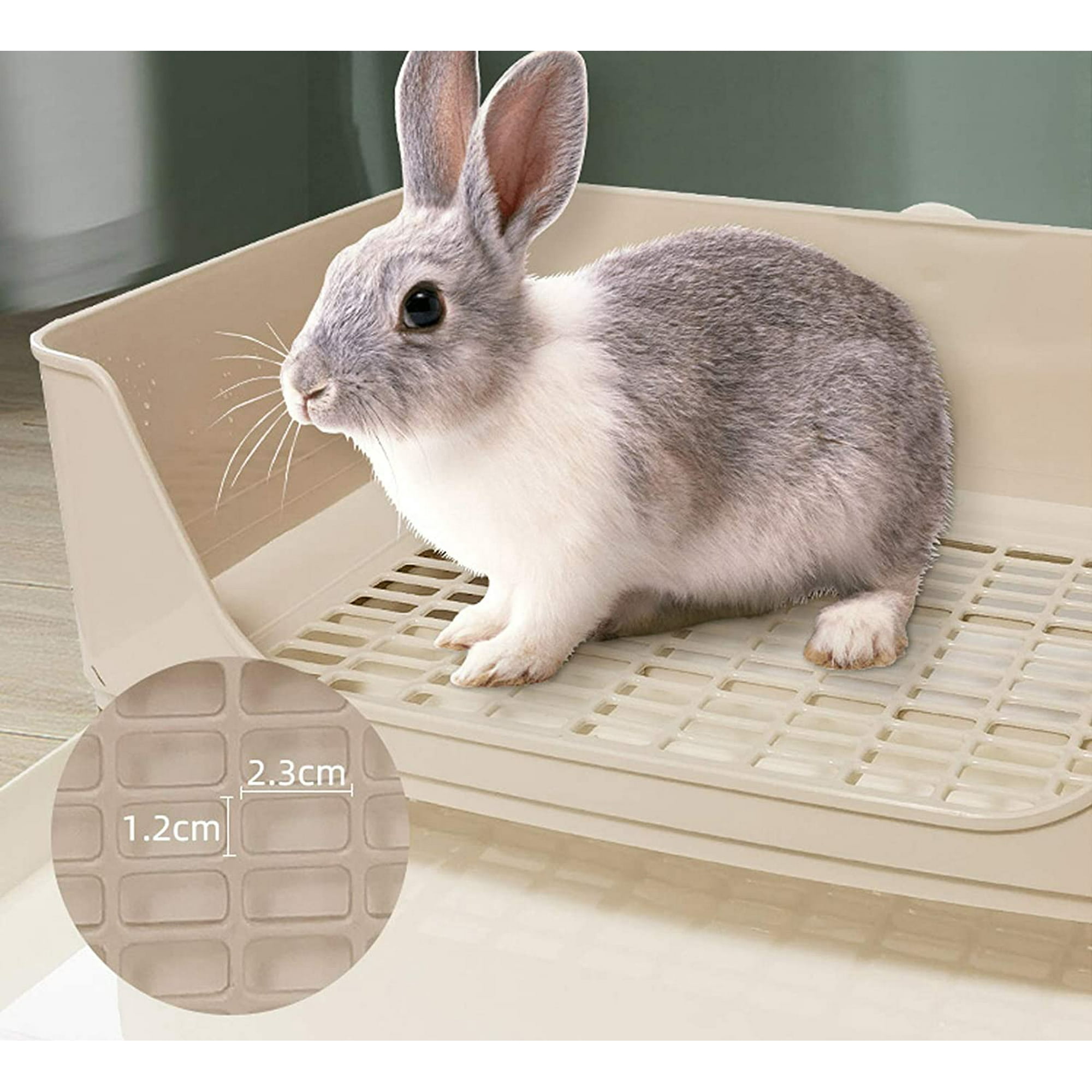Jinsinto large rabbit training litter box, potty corner toilet
