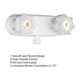 thumbnail image 2 of RV Shower Faucet, Shower Faucet Replacement 4 Inch RV Shower Valve Diverter with Dual Knobs Bathroom, 2 of 5