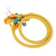 thumbnail image 3 of Cuerda de algodón mascota loro columpio anillo colgante escalada masticar morder juguetes jaula accesorio amarillo, 3 of 5