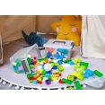 thumbnail image 5 of Small Storage Bins with Lids & Handle Latches 5.3 Qt. 4 Packs Clear Stackable Craft Toy Organizer for Kids, 5 of 5