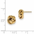thumbnail image 2 of 14k 10mm Polished Love Knot Post Earrings TL1057, 2 of 2