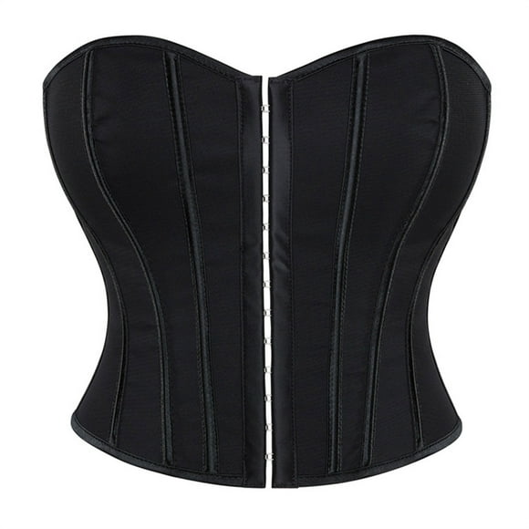 Maxi Dresses Vintage Bustier Tops for Women Renaissance Corset Front Buckle Bodyshaper Fishbone Corset Party Dresses for Women S-87 Black S