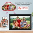 thumbnail image 3 of FRAMEO Digital Photo Frame 10.1 inch WiFi Digital Picture Frame 1280X800 IPS Touch Screen 16GB Storage Auto-Rotate Wall-Mountable Easy Setup to Share Photos & Videos via Frameo App from Anywhere, 3 of 9