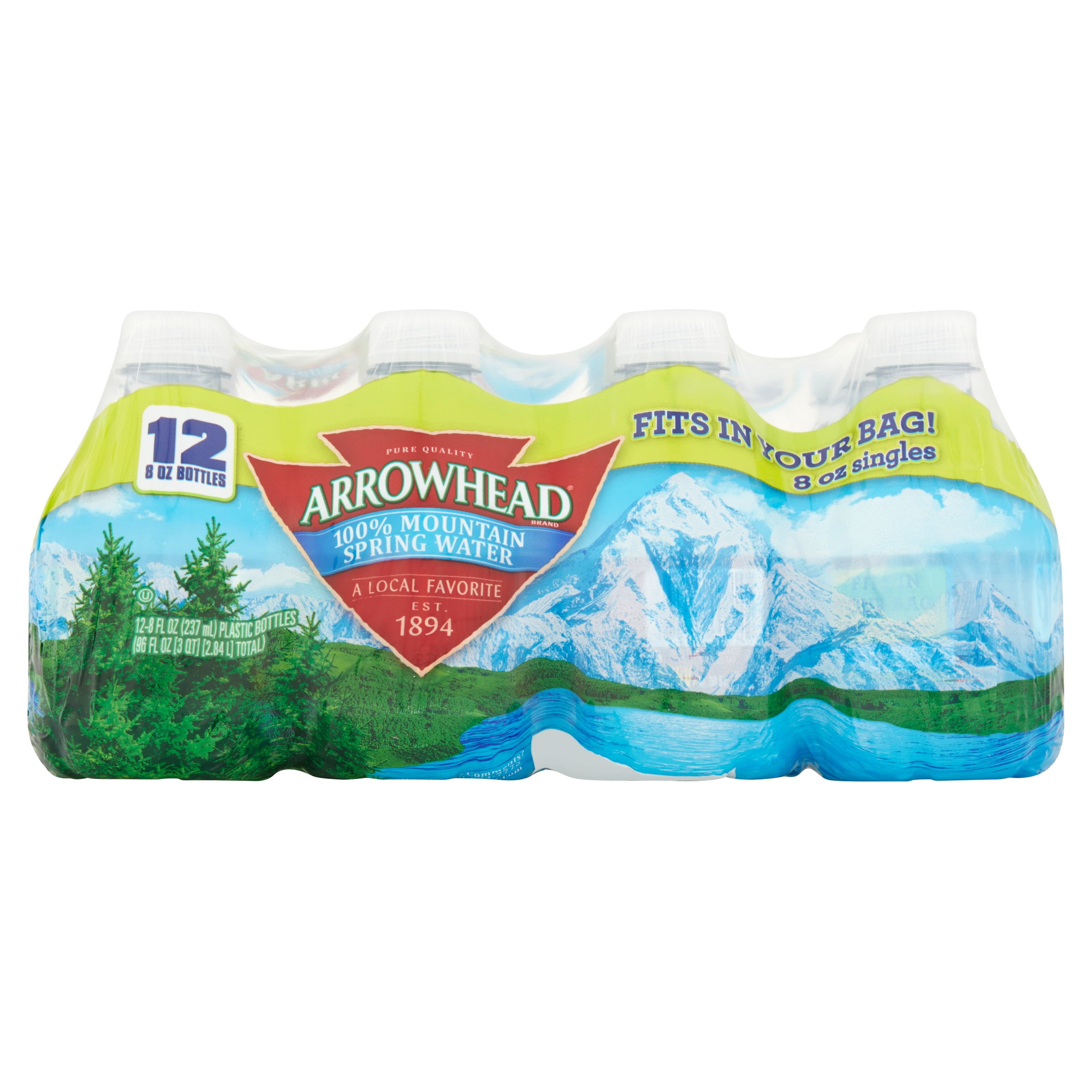 ArrowHead 100% Mountain Spring Water 12 x 8fl oz (96fl oz) by Nestlé Waters North America Inc.
