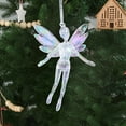 thumbnail image 5 of Outoloxit Christmas Acrylic Snowflake Ornaments Set of 6, 6-Inch Clear Ice Crystal Hanging Decor for Xmas Tree, Window, Home Festive Party Decoration, 5 of 8