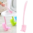 thumbnail image 2 of 15" Double Sided Toilet Brush - Long Handle Bowl Scrub Brush with 2 Cleaning Heads for Deep Corner Cleaning (3 Colors Available), 2 of 6