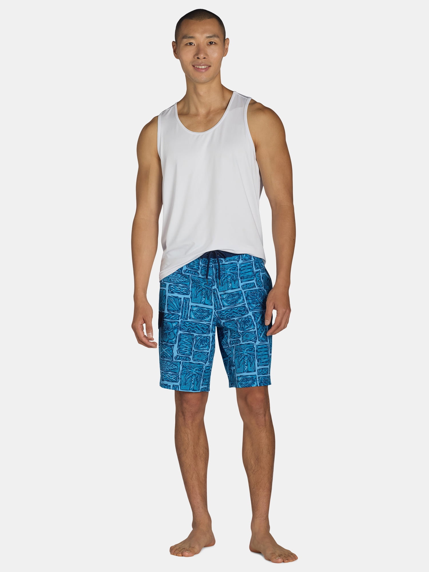 George Men's & Big Men's Cargo E-Board Stretch Trunks 9" Inseam, Sizes S-5XL