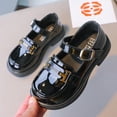 thumbnail image 1 of Zapatos para niños Primavera y Otoño Zapatos negros para niñas pequeñas Zapatos de cuero para niñas Zapatos de princesa de suela suave Zapatos de moda para niños medianos y grandes, 1 of 6