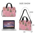 thumbnail image 3 of FORMRS 16" Laptop Bag Carrying Sleeve Case with Handle Travel Shoulder Briefcase, Pink Gingerbread House, 3 of 8