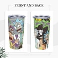 thumbnail image 4 of Rick And Morty Car Cup With Straw 20oz Stainless Steel Tumbler Push-Pull Lid Sports Water Bottle Insulated Travel Cup, 4 of 9
