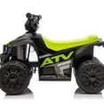thumbnail image 2 of 6V Carros Eléctricos Para Niños, 4-Wheeler Quad ATV Play Car w/ 2.5MPH Max Speed, iYofe Ride on Toys w/ Treaded Tires, LED Lights, Push-Button Accelerator, Big Wheels for Kids 2-6,Green, 2 of 7