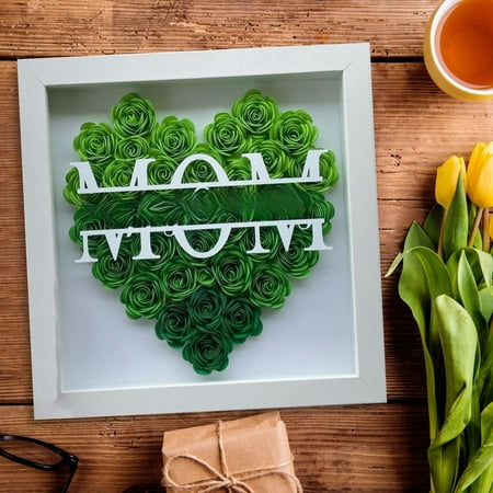 

HMPEAIIY Yard Statues Outdoor And Garden Large Decorations for Garden DIY ’s Day Photo Frame With Written Name Or Blessings DIY Name Eternal Rose Photo Frame Shadow Photo Frame