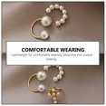 thumbnail image 4 of 3PCS Imitation Pearl Ear Clips No Ear Hole Ear Jewelries Chic Pearl Ear Clips, 4 of 7