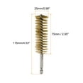 thumbnail image 2 of Uxcell 6Pcs Brass Bore Brush 25mm Dia 4.5" Long Cleaning Twisted Wire Brush for Tubes and Bearings, 2 of 6