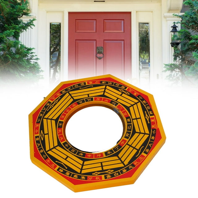 Bagua Mirror, 8 In Traditional Chinese Feng Shui Convex Bagua Mirror, Convex Mirror For Protection Against Active Harmful Energy, Fengshui Gift For Home Business Luck