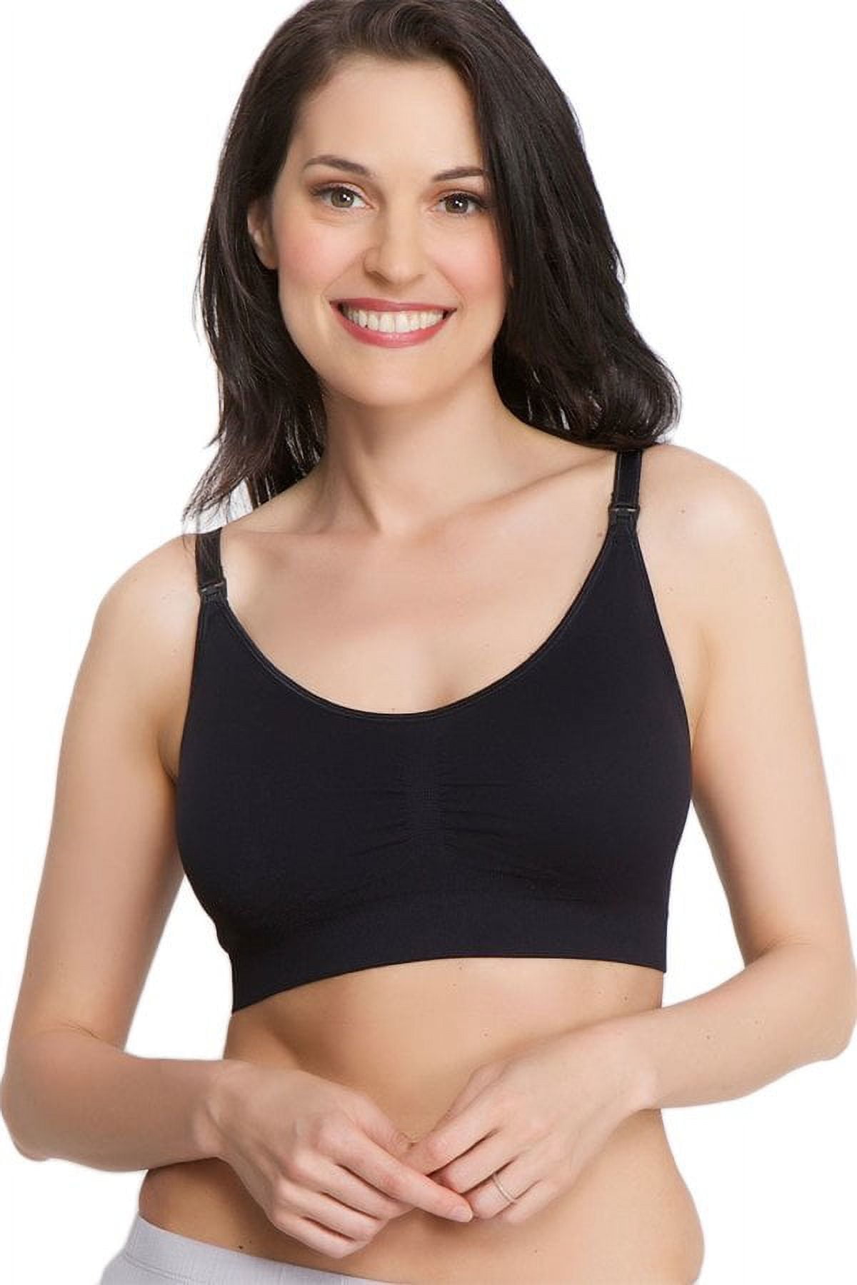 Q-t Intimates Maternity Seamless Nursing Bra with Removable Pads