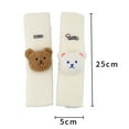 thumbnail image 6 of NIBOLOG Cute Bear Car Seat Belt Cover - Soft Plush Seat Strap Neck Protector, Car Decoration Accessory, 6 of 8