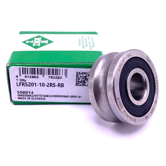 INA LFR5201 10 2RS RB Track Roller, Double Row Bearing 12x35x15.9 mm