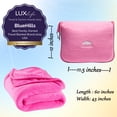 thumbnail image 5 of BlueHills Premium Soft Travel Blanket Pillow Airplane Throw - Pink, 5 of 8