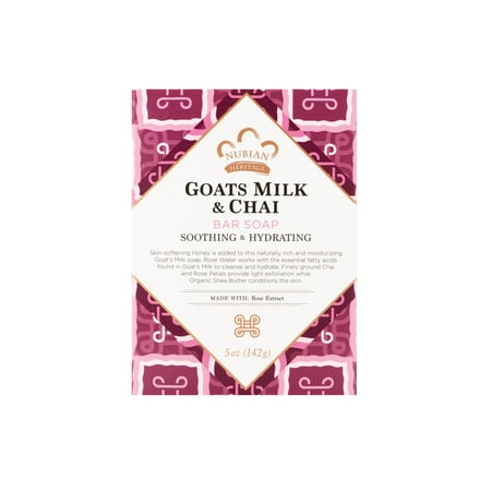 Nubian Heritage Bar Soap Goat's Milk And Chai - 5 (Best Lightening Soap For Black Skin)