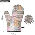 thumbnail image 6 of Cute Oven Mitts,Pioneer Flower Floral Print Pattern Oven Mitt 2-Pack Set,Kitchen Gloves for Oven,Heat Resistant Oven Mitts 7.7"x12", 6 of 7