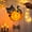 Diy Material Package-PVC Halloween Projection Lamp-Black Cat, variant on Pumpkin Lantern Halloween Decoration Children's DIY Craft Kit Kindergarten Bar Party Theme Activity Props