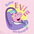 thumbnail image 2 of CafePress - Peppa Pig: Baby On Board! - Baby Light Bodysuit, Size Newborn - 24 Months, 2 of 4