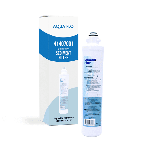 Aqua Flo 41407001 Sediment Filter – Quick Change Pre-Filter for Aqua Flo Platinum QCRO 4-Stage RO Systems – 5 Micron