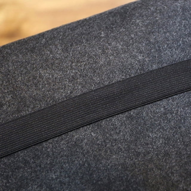 Keyboard Storage Bag Chemical Fiber Rectangle Dustproof Keyboard Carring Bag with Elastic Bandage for Outdoor 87 Keys Dark Grey