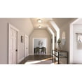 thumbnail image 2 of Commercial Electric 2 Pack 13 Brushed Nickel Flush Mount 2 Light Fixture Frosted Glass Shade, 2 of 11