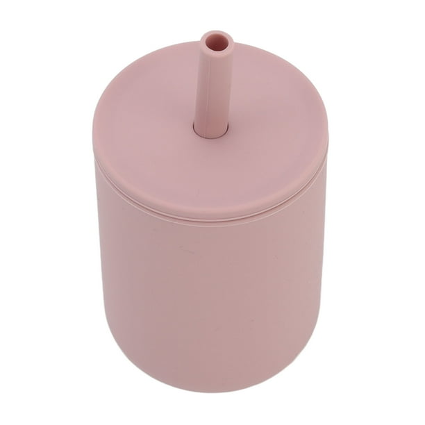 Taza De Silicona Para Bebé, Sin Bpa, Reutilizable, Un Prueba De Salpicaduras, Taza De Atrenamiento Para Niños Pequeños Con Pajita Bebés