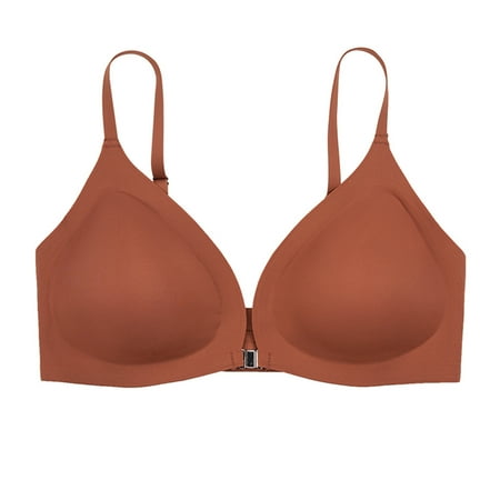 Womens Bra Clearance Sleep Bras No Wire Push up Bras Female No Wire Push up Bras Ladies Wire-Free Style W-1731   No Wire Push up Bras Orange s