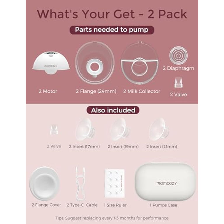 【格安kshop】5本セット‼︎ Moomo ムーモ　【新品未使用】 MomCozy Momcozy All-in-one M5 Wearable Breast Pump DOUBLE | Bump Boxes