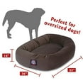 thumbnail image 3 of Majestic Pet Faux Suede Bagel Pet Bed for Dogs, Calming Dog Bed Washable, Extra Large, Chocolate, 3 of 5