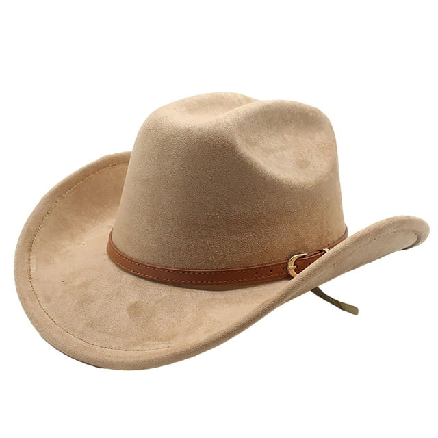 Hearth & Gear Western Cowboy Hat For Party And Themed Events Material Classic Rancher Design With Adjustable Chin Cord For Secure Fit And Comfortable Wear Goggles Monk Robe Fabric Cape Adult Link Men