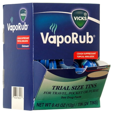 New 347187  Vicks Vaporub 12G (24-Pack) Cough Meds Cheap Wholesale Discount Bulk Pharmacy Cough Meds Bud
