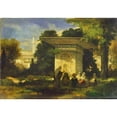 thumbnail image 2 of Narcisse-Virgile Diaz de La Peña 18x14 Black Ornate Wood Framed Double Matted Museum Art Print Titled - A Turkish Fountain (Probably Late 1840s), 2 of 5