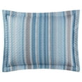thumbnail image 5 of Mainstays Blue & Gray Vertical Stripe Quilt Sham, Reversible, Standard/Queen, 1 pack, Adult/Teen, 5 of 7