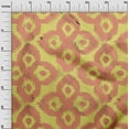 thumbnail image 3 of oneOone Polyester Spandex Yellow Fabric Asian Ikat Fabric For Sewing Printed Craft Fabric By The Yard 56 Inch Wide, 3 of 4